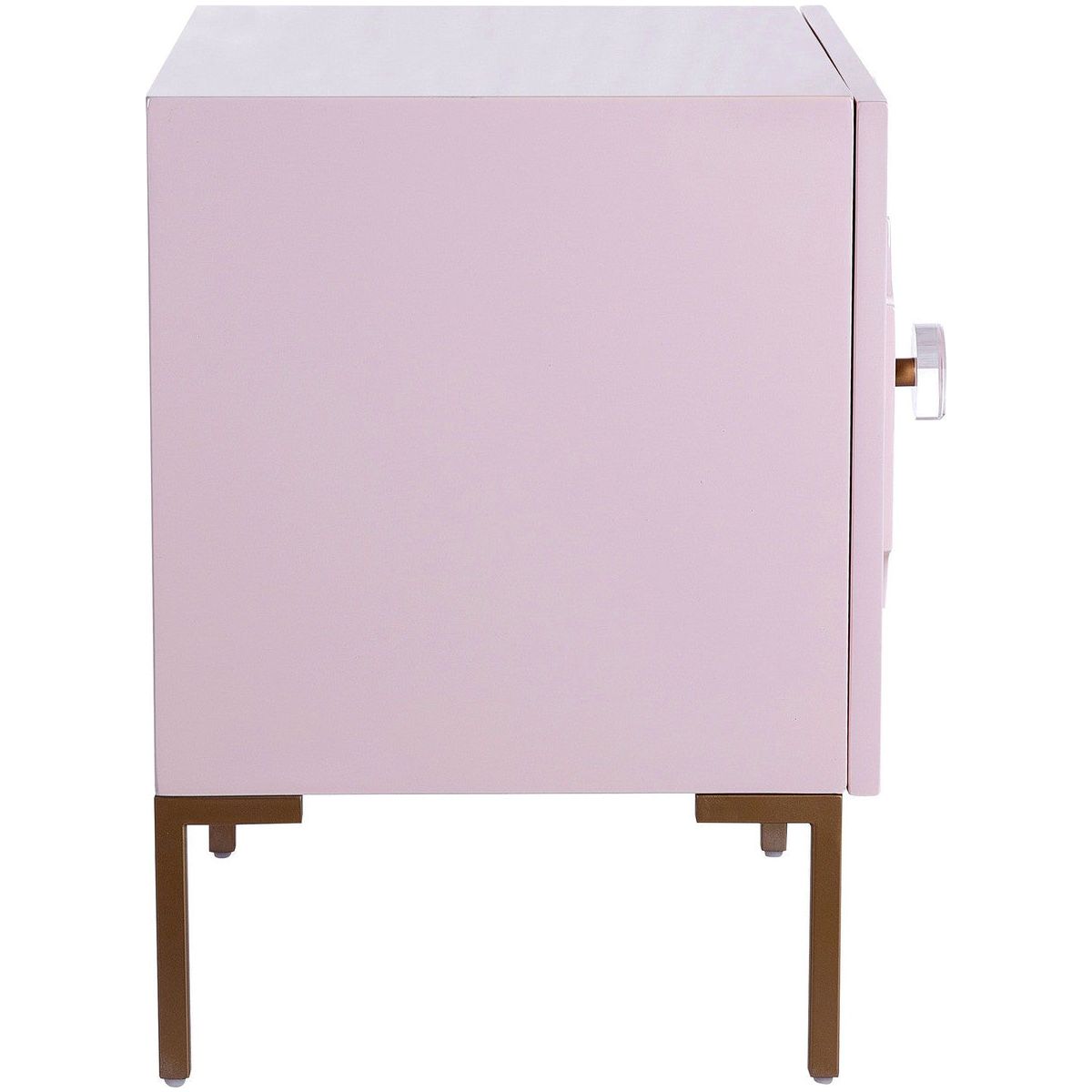 Anna Pink Lacquer Side Table In Houston | BeBoldFurniture 