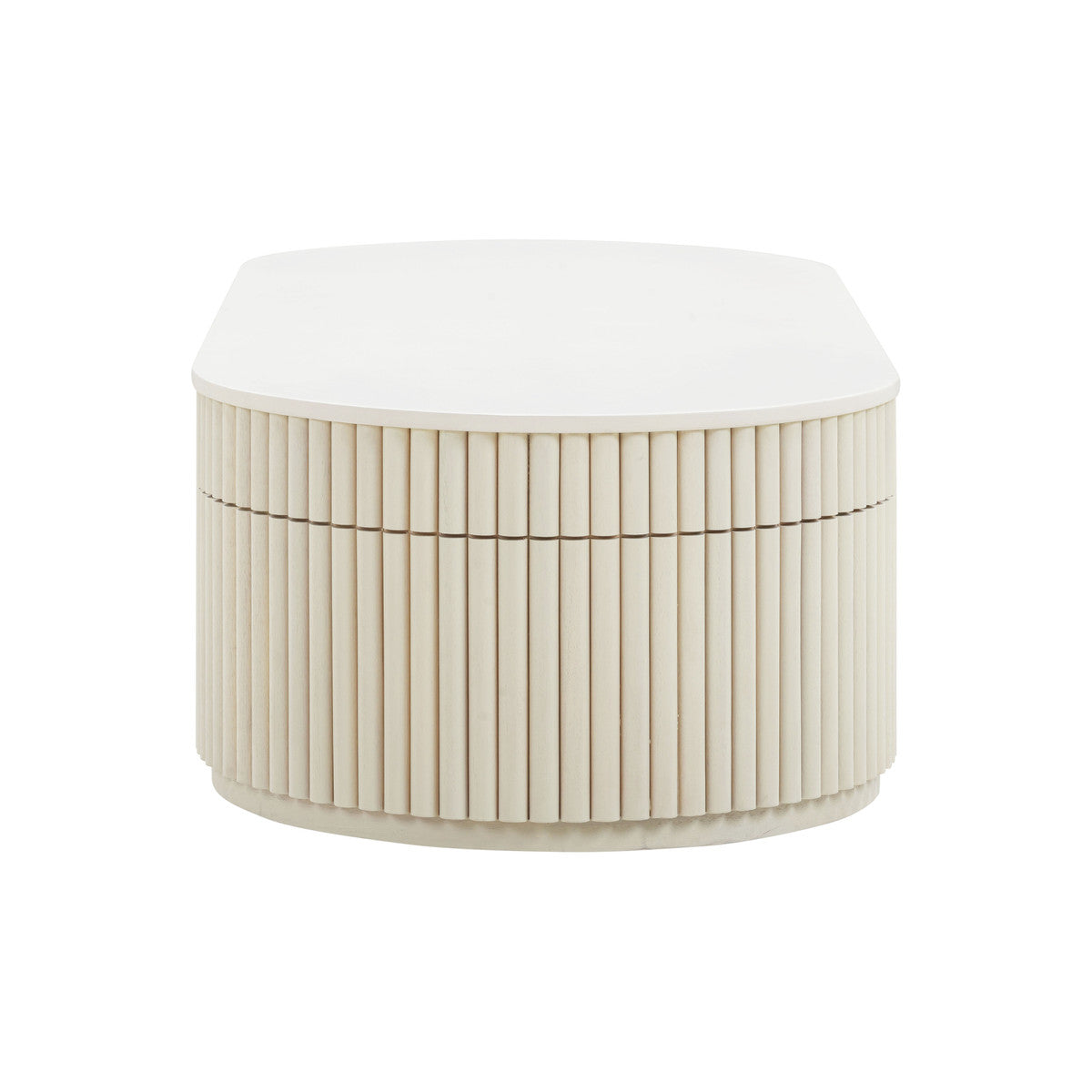 Bella Cream Oval Coffee Table In Houston | BeBoldFurniture 