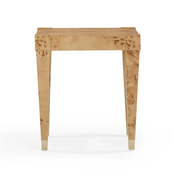 Brandyss Honey Burl End Table | BeBoldFurniture