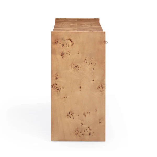 Brandyss Honey Burl Console Table | BeBoldFurniture