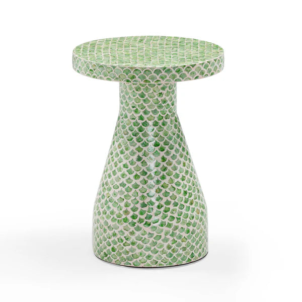 Halio Green Shell Side Table | BeBoldFurniture