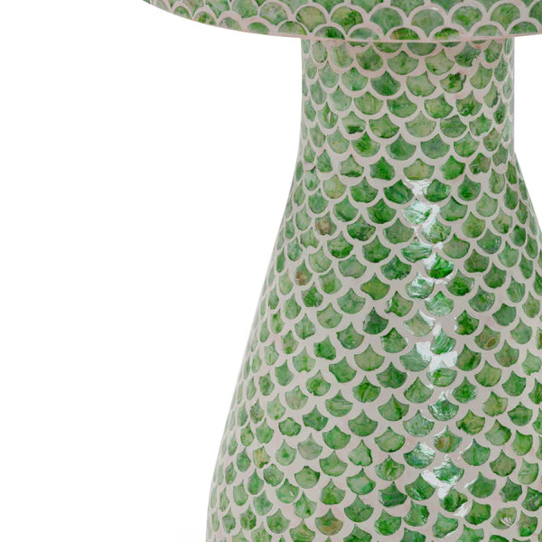 Halio Green Shell Side Table | BeBoldFurniture