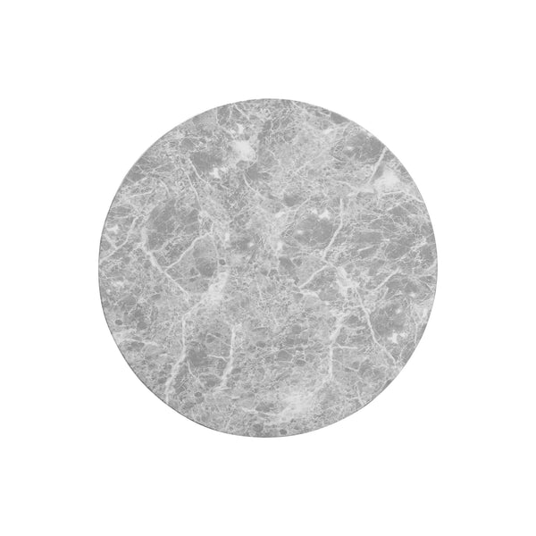 Charra Grey Faux Marble Indoor/Outdoor Side Table | BeBoldFurniture