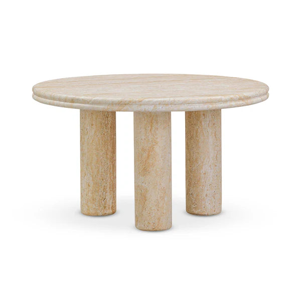 Amora Faux Travertine Indoor/Outdoor Nesting Accent Tables | BeBoldFurniture