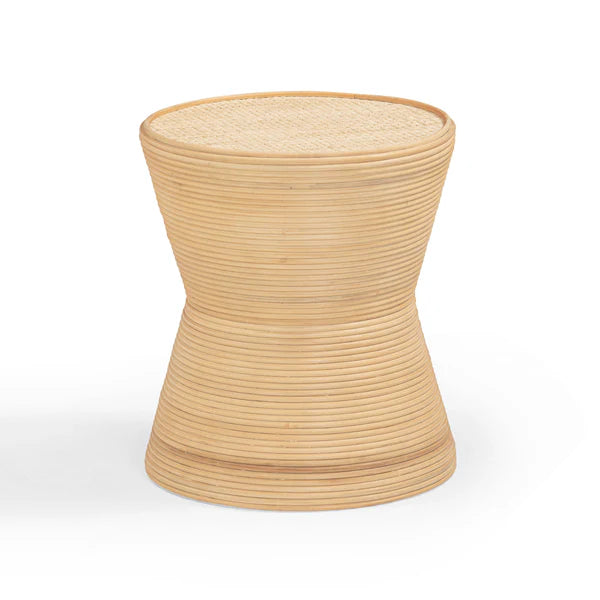 Henri Natural Rattan Side Table | BeBoldFurniture