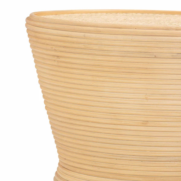 Henri Natural Rattan Side Table | BeBoldFurniture