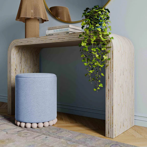Opus Cream Capiz Shell Console Table | BeBoldFurniture