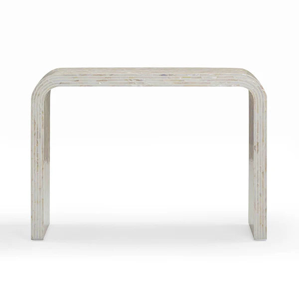 Opus Cream Capiz Shell Console Table | BeBoldFurniture