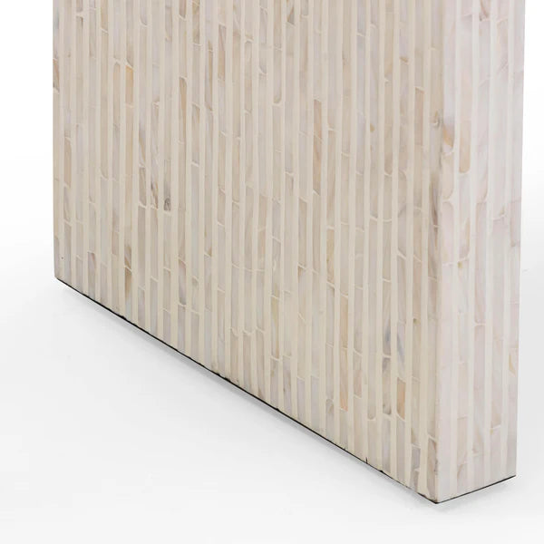 Opus Cream Capiz Shell Console Table | BeBoldFurniture