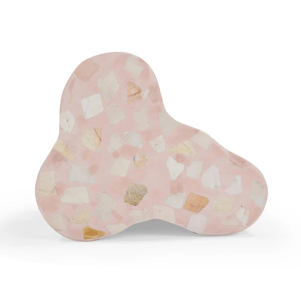 Slab Sunset Pink Terrazzo Side Table | BeBoldFurniture