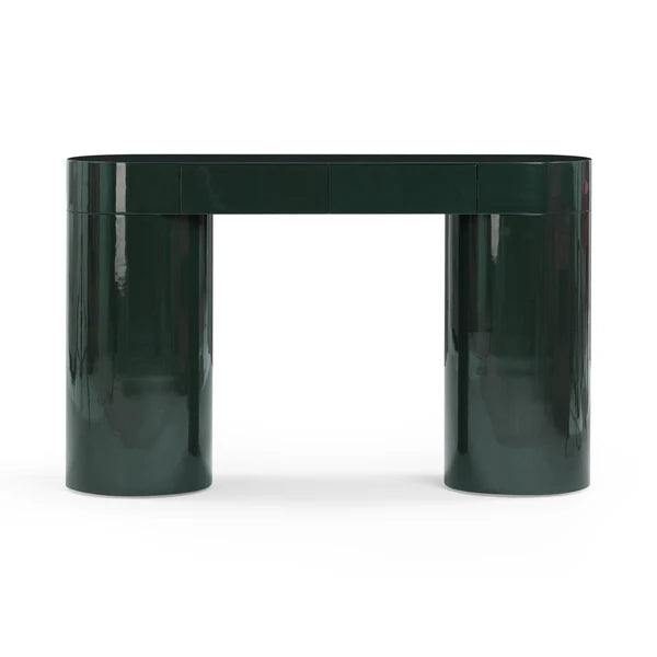 Mira Deep Green High Gloss Console Table | BeBoldFurniture