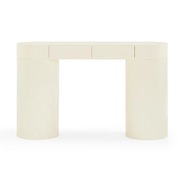 Mira Cream High Gloss Console Table | BeBoldFurniture