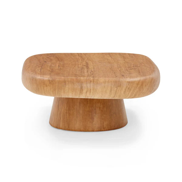 Darial Wood Grain Pattern Indoor/Outdoor Coffee Table | BeBoldFurniture
