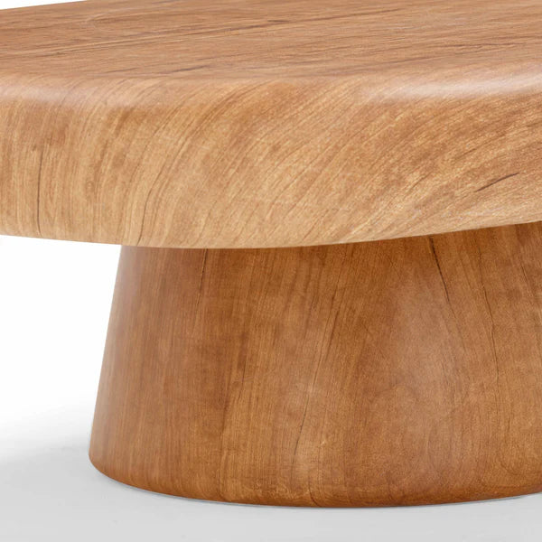Darial Wood Grain Pattern Indoor/Outdoor Coffee Table | BeBoldFurniture
