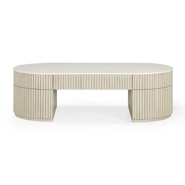 Bella Cream Large Storage Coffee Table | BeBoldFurniture