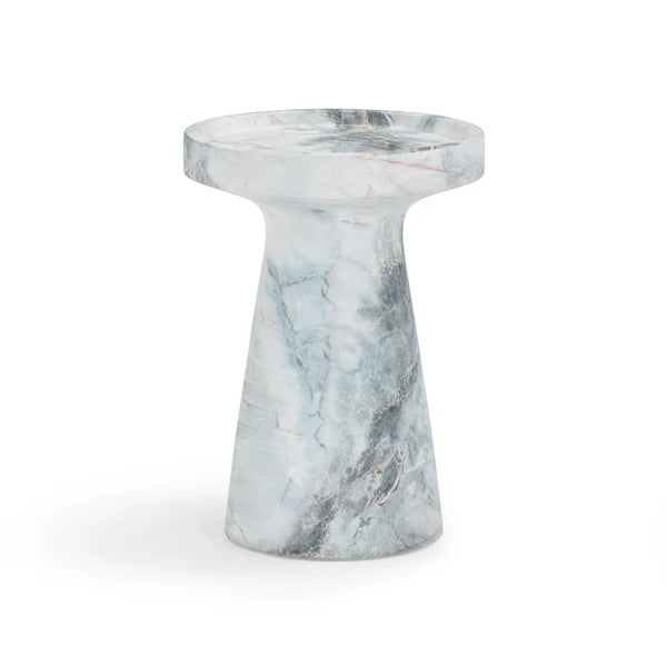 Zara Aegean Marble Indoor / Outdoor Side Table | BeBoldFurniture