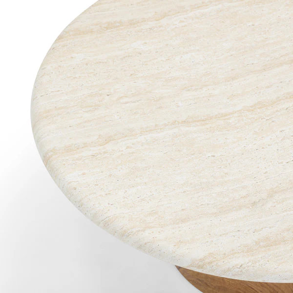 Cynthia Travertine Concrete Indoor / Outdoor Coffee Table | BeBoldFurniture