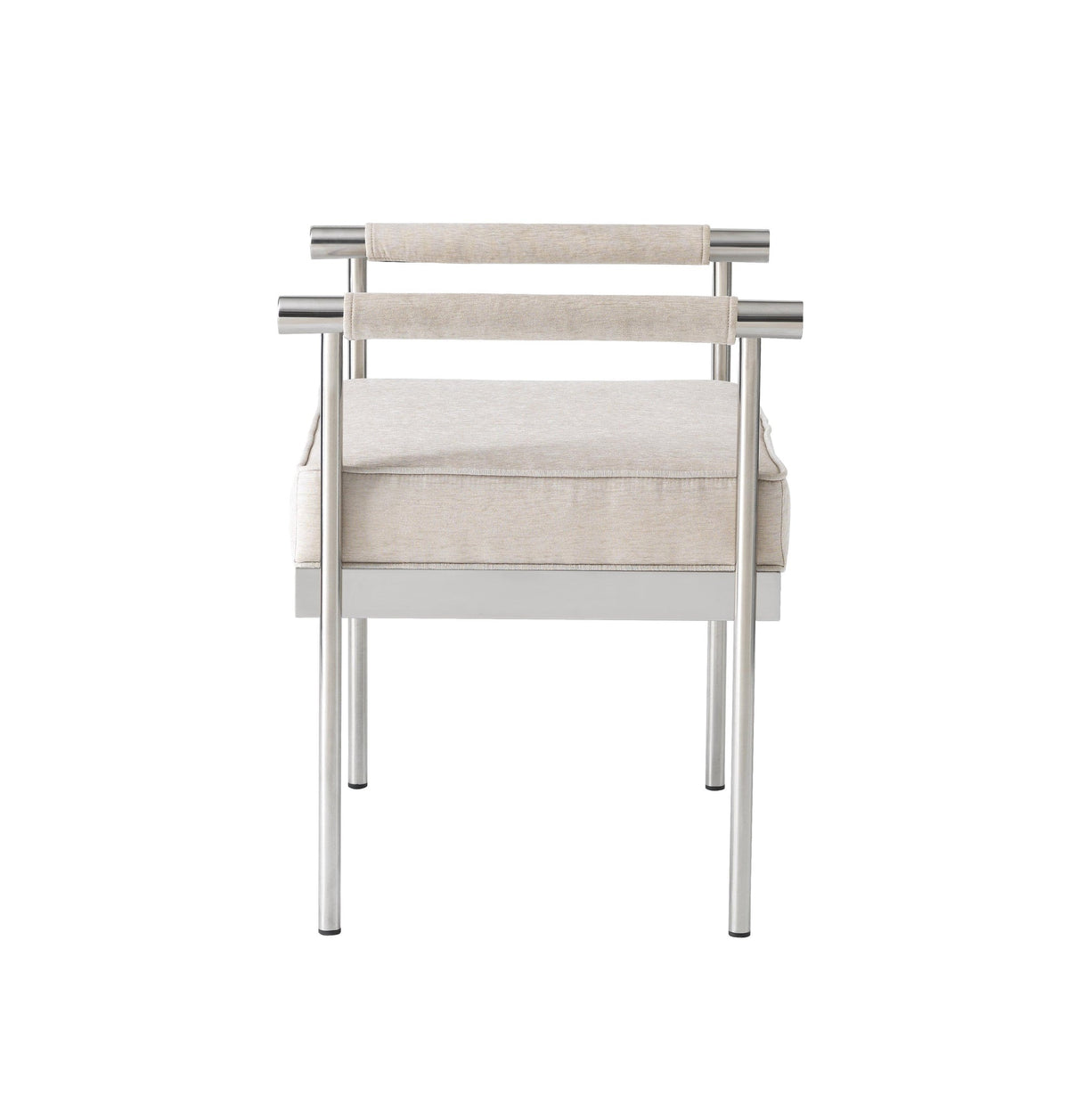 Diva Cream Velvet Bench | BeBoldFurniture