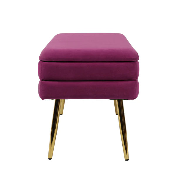 Ziva Plum Storage Bench | BeBoldFurniture