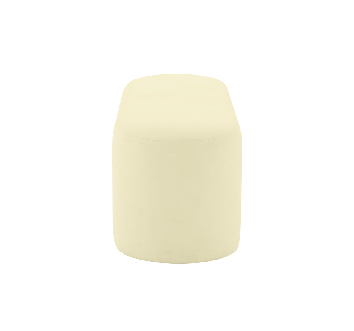 Elena Cream Velvet Bench | BeBoldFurniture