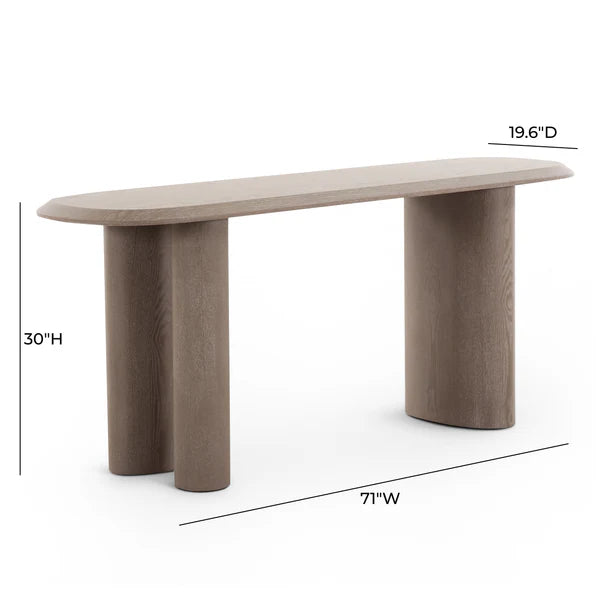 Rhema Washed Ash Console Table | BeBoldFurniture