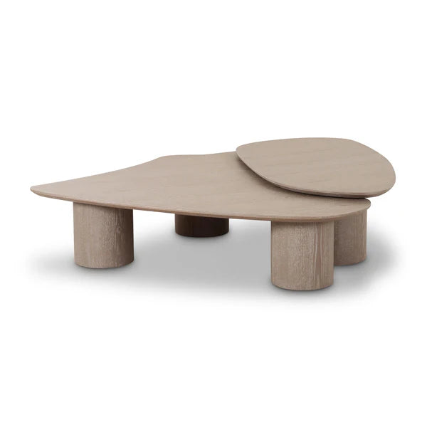 Rhema Washed Ash Nesting Coffee Table Set | BeBoldFurniture