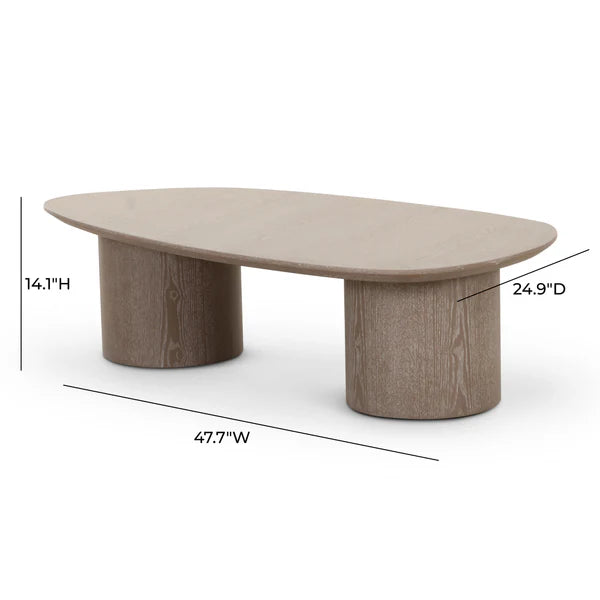 Rhema Washed Ash Nesting Coffee Table Set | BeBoldFurniture