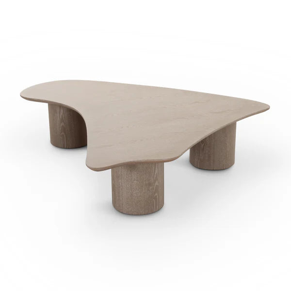Rhema Washed Ash Organic Low Coffee Table | BeBoldFurniture