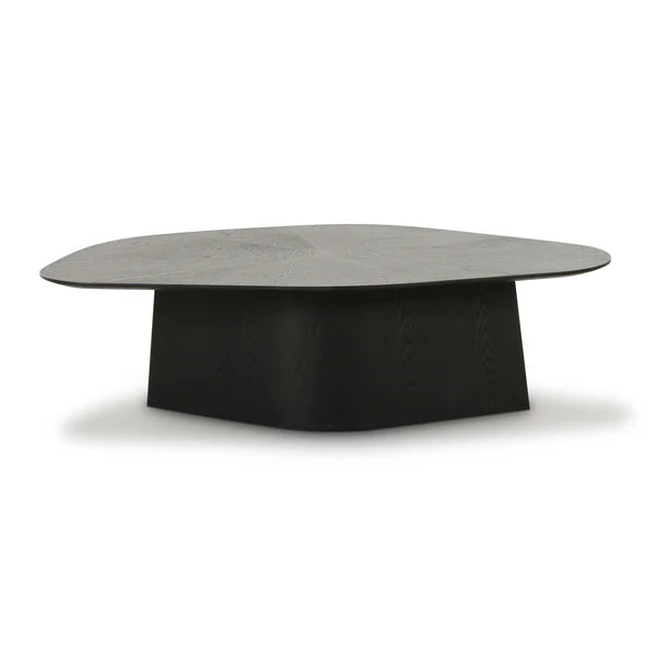 Roche Black Ash Geometric Coffee Table | BeBoldFurniture