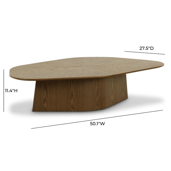 Roche Brown Ash Low Coffee Table | BeBoldFurniture