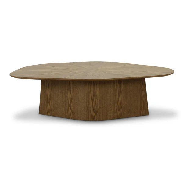 Roche Brown Ash Geometric Coffee Table | BeBoldFurniture