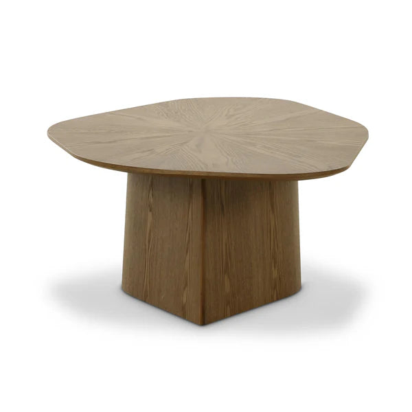 Roche Brown Ash Geometric Coffee Table | BeBoldFurniture