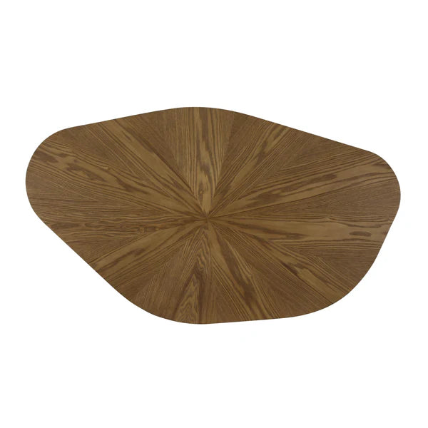 Roche Brown Ash Geometric Coffee Table | BeBoldFurniture