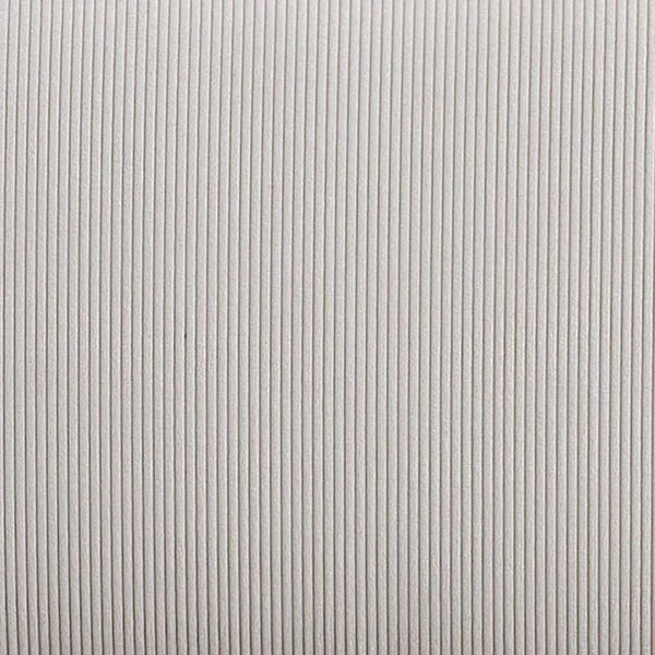 Travie White Sand Performance Corduroy Velvet Ottoman | BeBoldFurniture