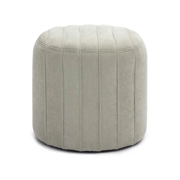 Pouch Mint Green Chenille Ottoman | BeBoldFurniture