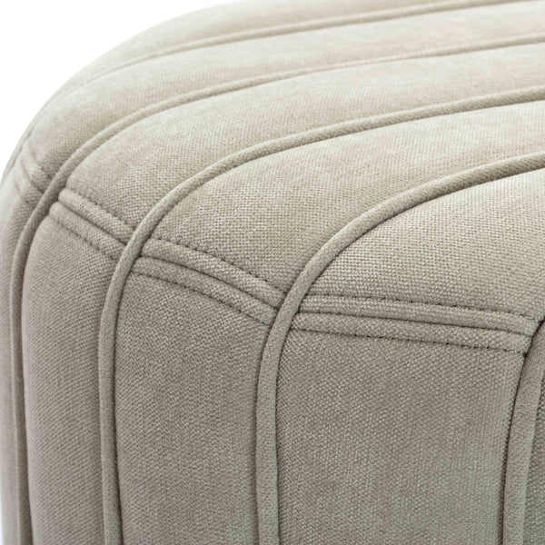 Pouch Mint Green Chenille Ottoman | BeBoldFurniture