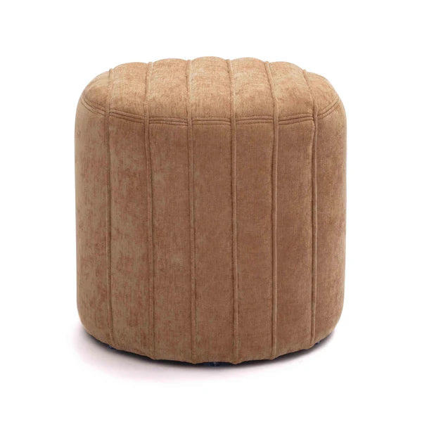Pouch Rust Chenille Ottoman | BeBoldFurniture