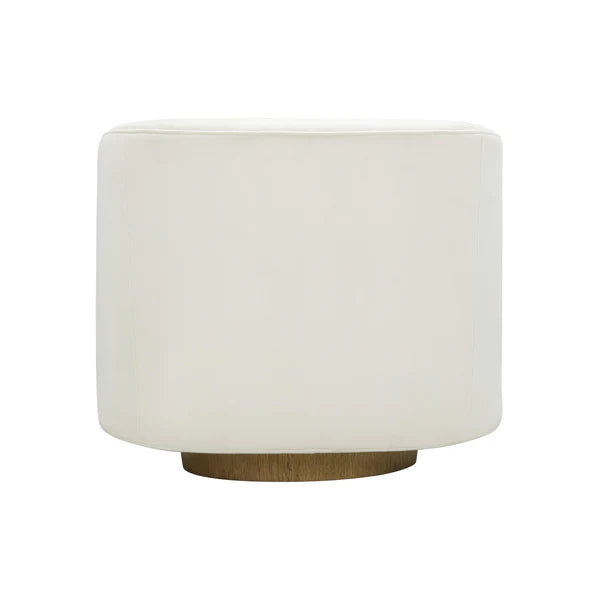 Presley Cream Velvet Swivel Accent Chair | BeBoldFurniture