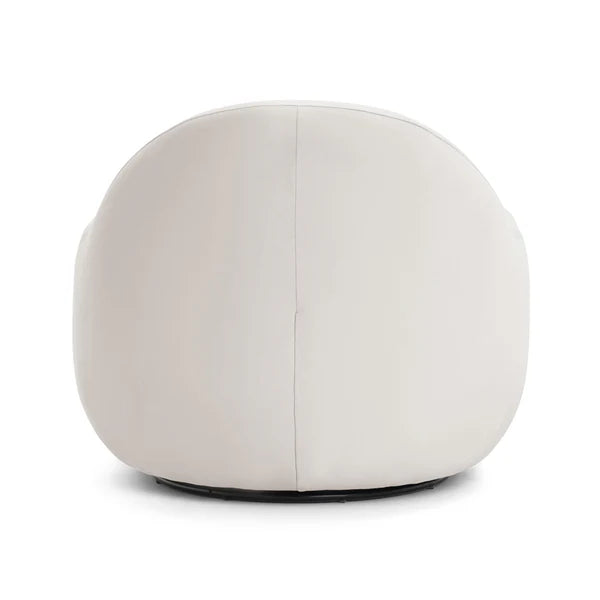 Tiago Cream Velvet Swivel Chair | BeBoldFurniture