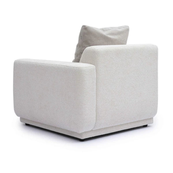 Perry Cream Chenille Modular RAF Corner Chair | BeBoldFurniture