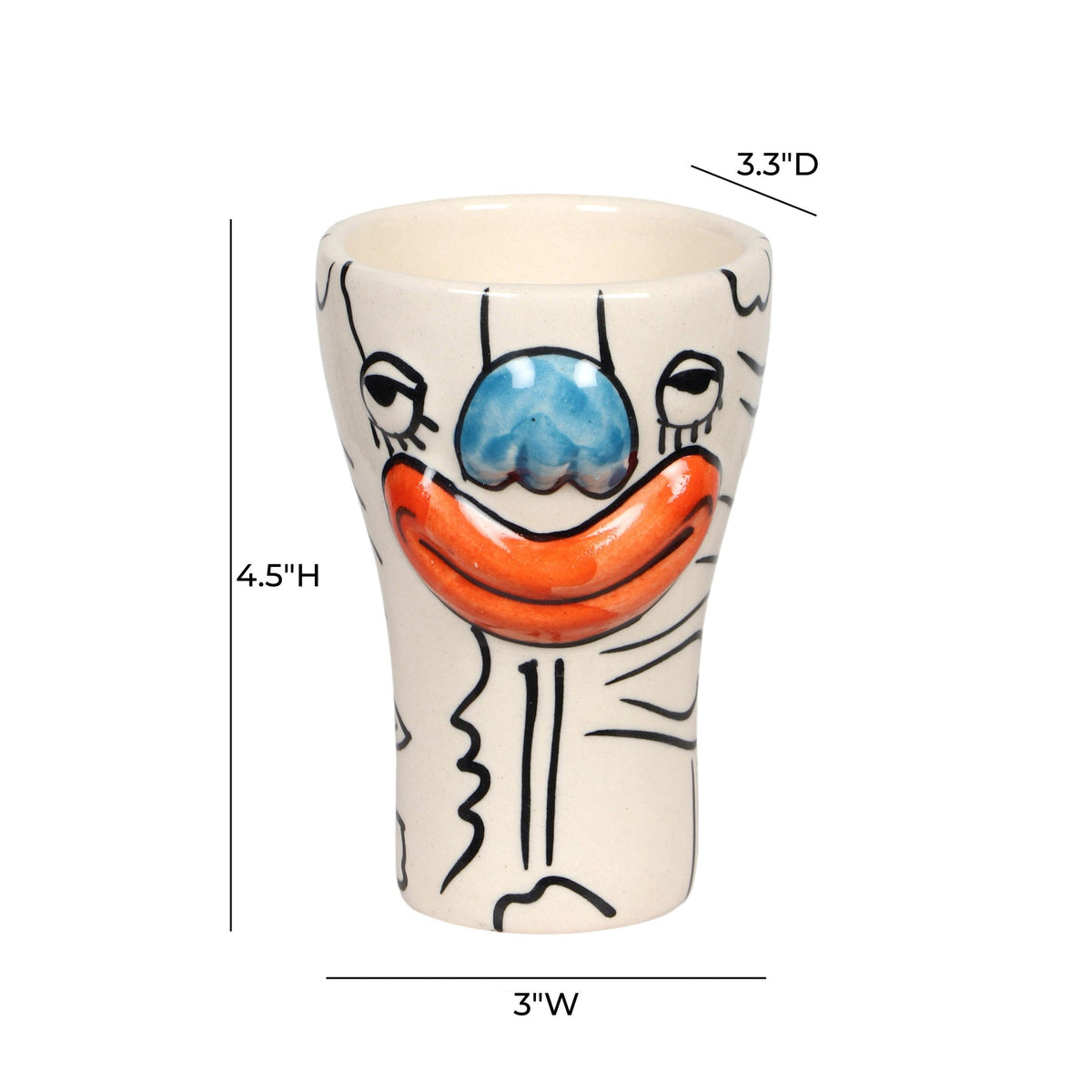 Velma 'Bashful' Ceramic Glasses - Set of 4 | BeBoldFurniture
