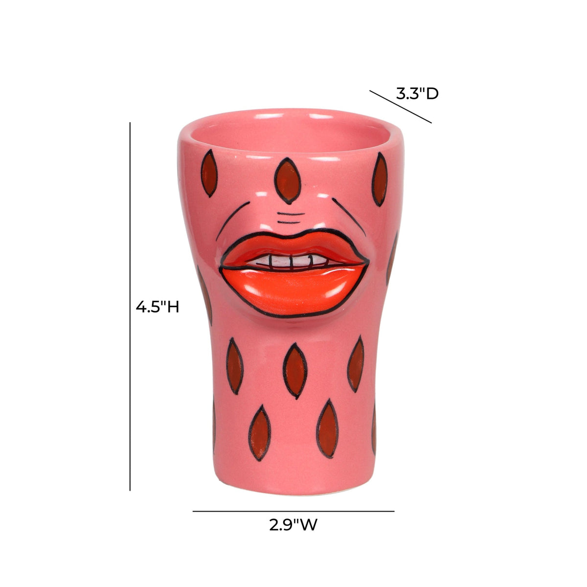 Velma 'Sultry' Ceramic Glasses - Set of 4 | BeBoldFurniture