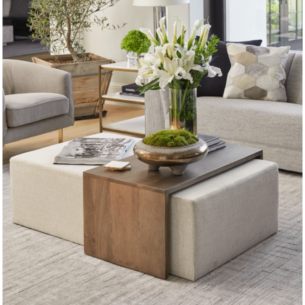 Asher Ottoman Online in Houston | BeBoldFurniture