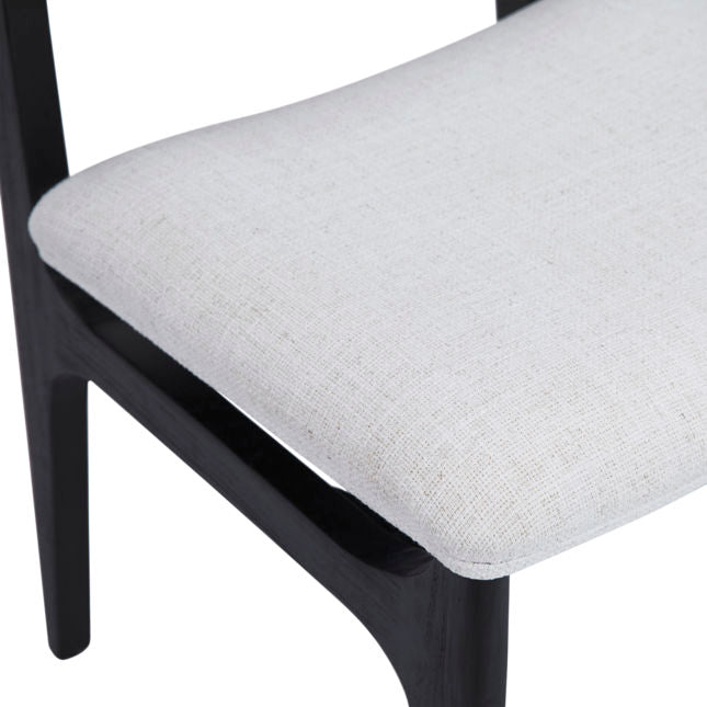 Silva Dining Chair White and Black | BeBoldFurniture