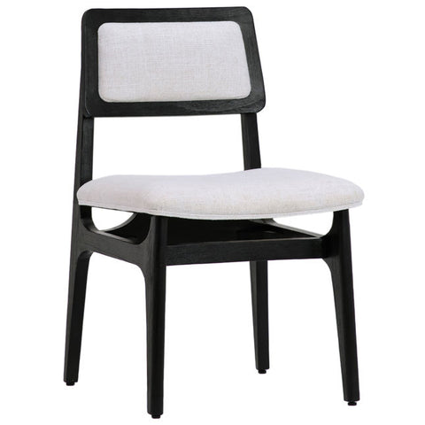 Silva Dining Chair White and Black | BeBoldFurniture 