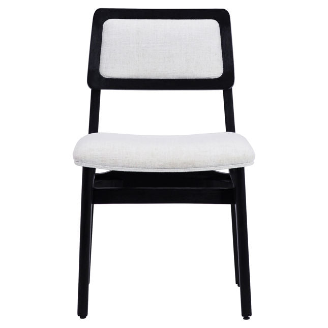 Silva Dining Chair White and Black | BeBoldFurniture