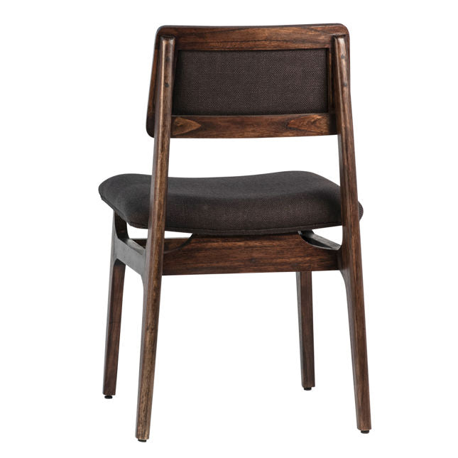Silva Dining Chair Black and Brown | BeBoldFurniture