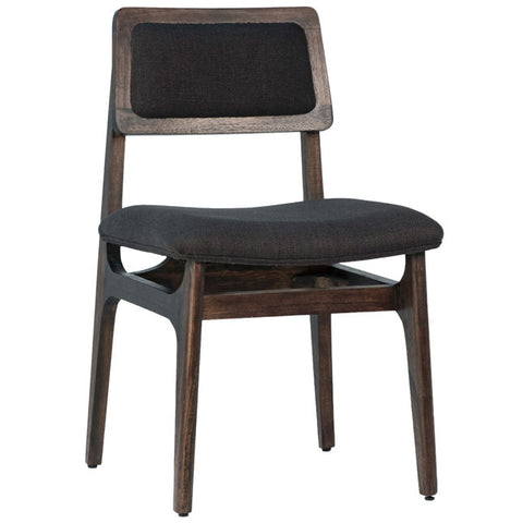 Silva Dining Chair Black and Brown | BeBoldFurniture 