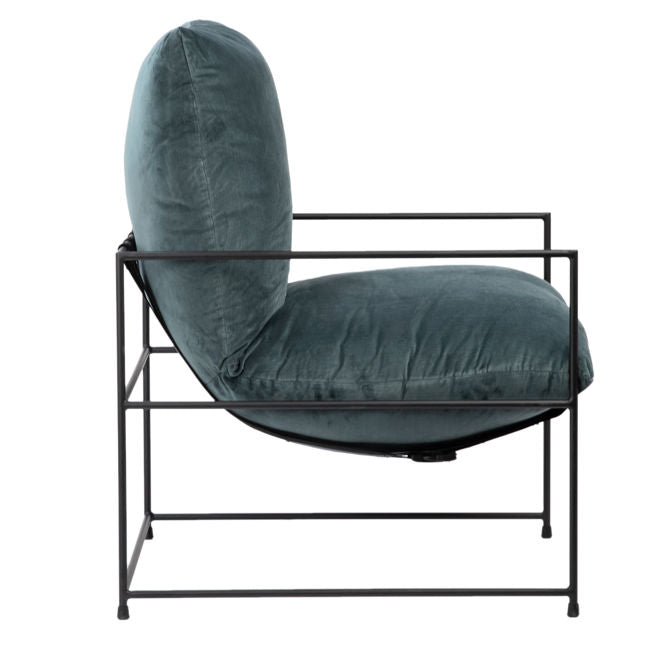 Allison Occasional Chair Petrol Green | BeBoldFurniture