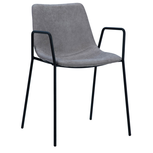 Mullin Dining Chair Light Grey | BeBoldFurniture 